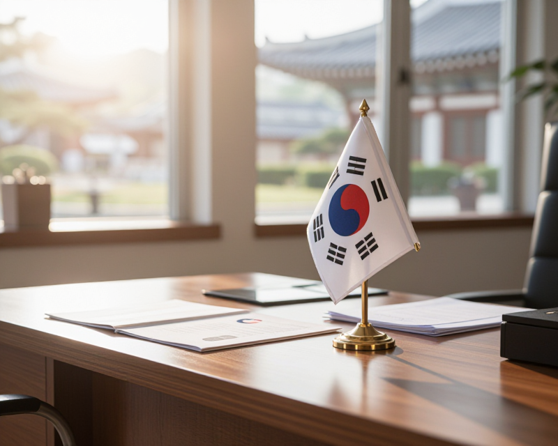 Symbolic Presidential Office Setting