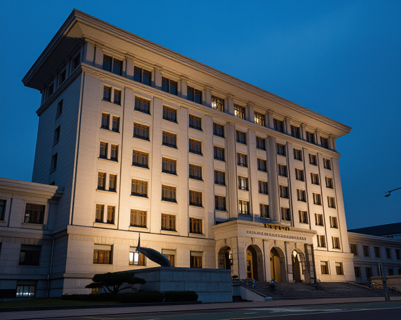 South Korean National Assembly Twilight