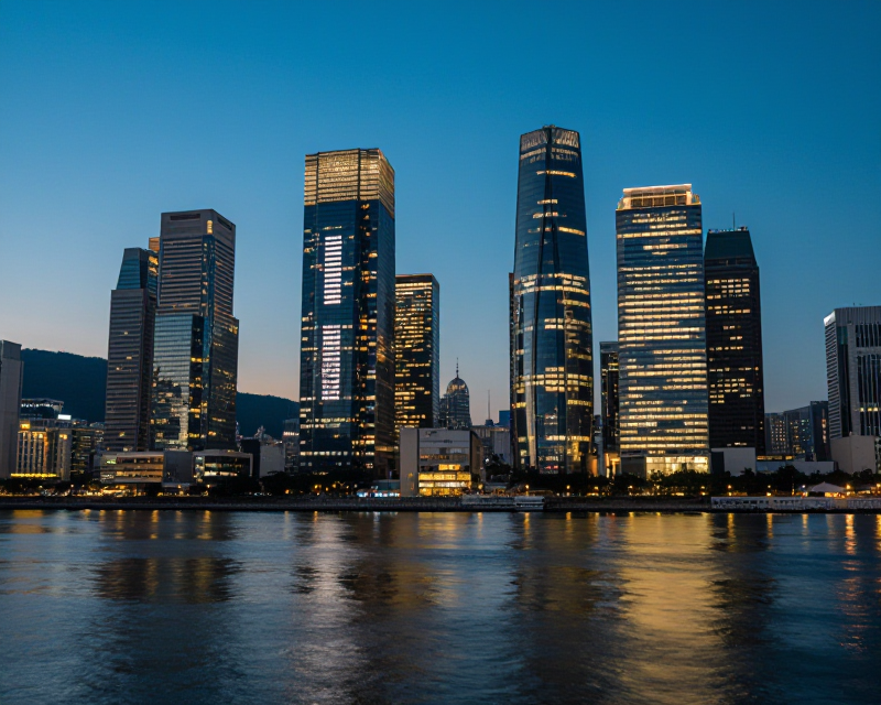 Financial District at Blue Hour
