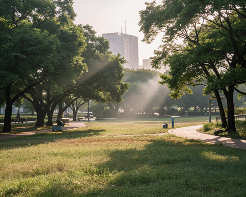 Serene Morning in South Korea