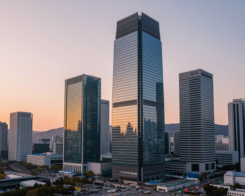 Yeouido Financial District Sunrise