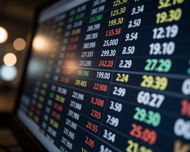 Digital Stock Market Display