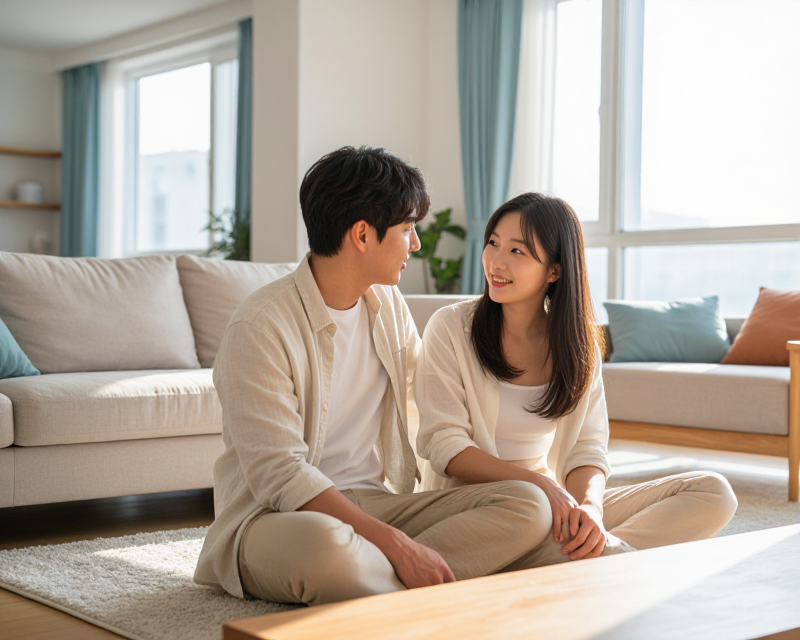 Hopeful Korean Couple