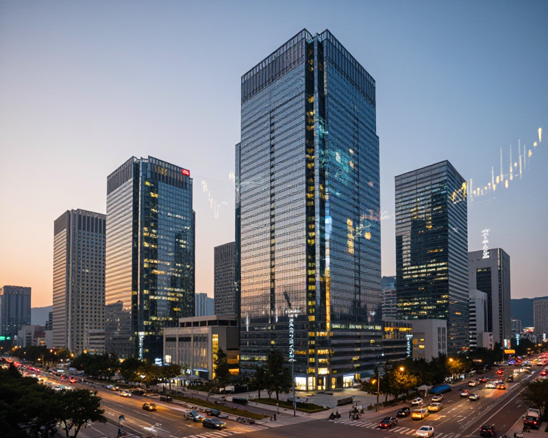 Seoul Financial District Atmosphere