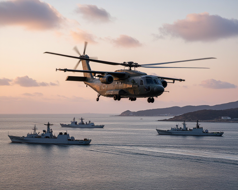 Joint Military Logistics Exercise Scene