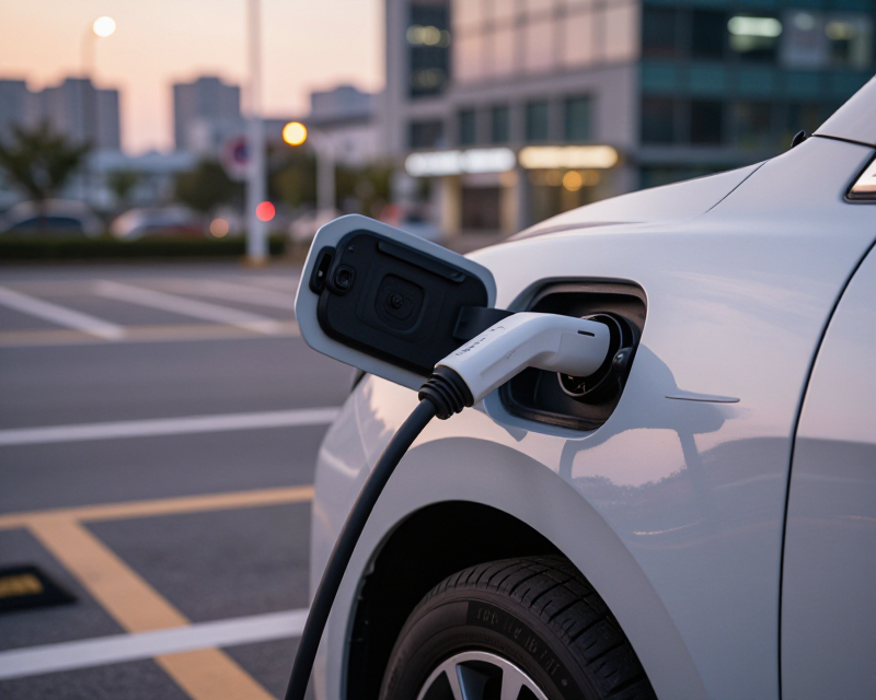 Electric Vehicle Charging Scene