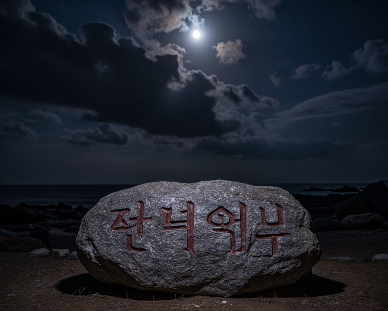 Dramatic Night Sky over Korea