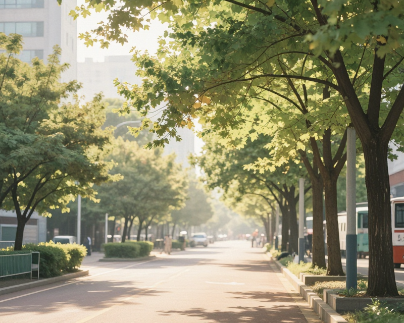 Peaceful Morning Sunlight