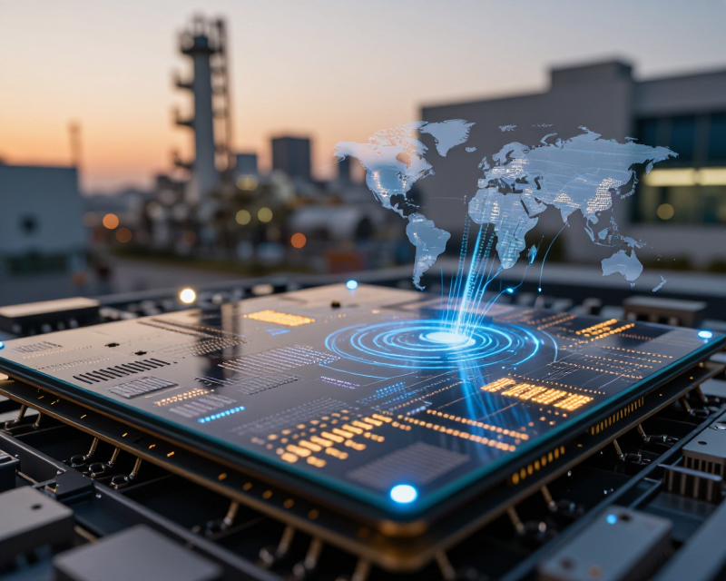 High-tech Semiconductor Glow