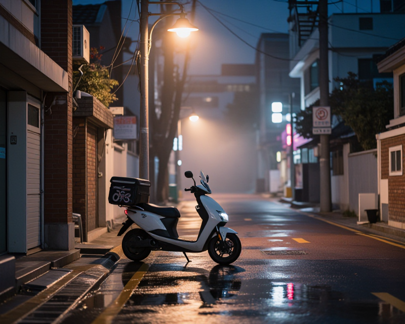 Nighttime Korean Urban Scene